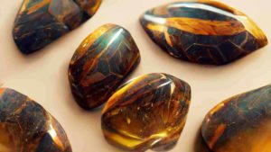 Tiger eye gemstone